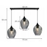 Lampa Wisząca ze szklanym Żyrandolem Lampa Wisząca ze szklanym Żyrandolem
