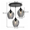 Lampa Wisząca ze szklanym Żyrandolem Lampa Wisząca ze szklanym Żyrandolem