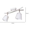 Lampa z Chromowanymi Elementami Żyrandol Plafon Lampa z Chromowanymi Elementami Żyrandol Plafon