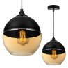 Pojedyńcza lampa wisząca ze szklanym kloszem Pojedyńcza lampa wisząca ze szklanym kloszem