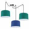 Wyjątkowa lampa wisząca z trzema abażurami ledowa Wyjątkowa lampa wisząca z trzema abażurami ledowa