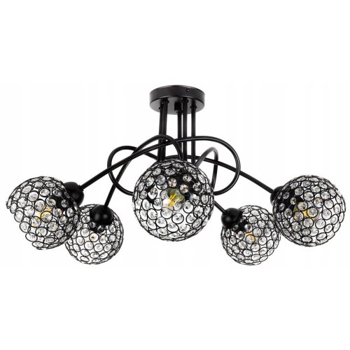 Dekoracyjna Lampa Sufitowa ze Szklanymi Kryształkami