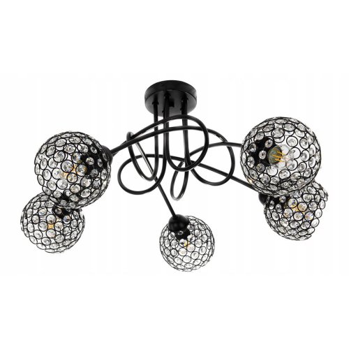 Dekoracyjna Lampa Sufitowa ze Szklanymi Kryształkami