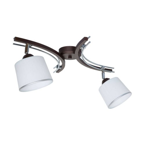 Lampa Sufitowa Plafon z Chromowanymi Elementami