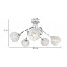 Lampa Sufitowa Plafon Szklany Klosz Lampa Sufitowa Plafon Szklany Klosz