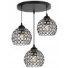 Nowoczesna lampa sufitowa z kryształowymi kloszami Nowoczesna lampa sufitowa z kryształowymi kloszami