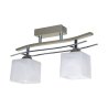 Elegancka lampa sufitowa kwadratowe szklane klosze  Elegancka lampa sufitowa kwadratowe szklane klosze