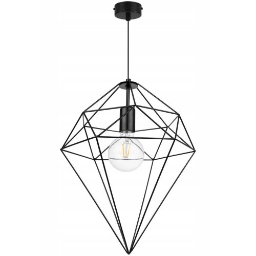 Lampa Wisząca Loft z Kloszem z Metalu