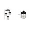 Lampa Wisząca w Stylu Loft z Metalu Lampa Wisząca w Stylu Loft z Metalu