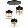 Wyjątkowa lampa wisząca z metalowymi kloszami loft Wyjątkowa lampa wisząca z metalowymi kloszami loft