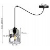Lampa Wisząca Pojedyncza Nowoczesna ze Szklanym Kloszem Lampa Wisząca Pojedyncza Nowoczesna ze Szklanym Kloszem