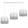 Elegancka lampa z jasnymi abażurami materiałowymi Elegancka lampa z jasnymi abażurami materiałowymi