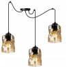 Pomysłowa lampa wisząca z miodowymi kloszami Pomysłowa lampa wisząca z miodowymi kloszami