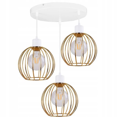 Lampa Wisząca w Stylu Loft z Kloszem typu Druciak