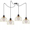 Elegancka lampa z metalowymi kloszami Elegancka lampa z metalowymi kloszami