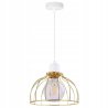 Pomysłowa lampa wisząca z białą konstrukcją Pomysłowa lampa wisząca z białą konstrukcją