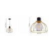 Lampa Wisząca w Stylu Loft z Metalu wymiary  Lampa Wisząca w Stylu Loft z Metalu wymiary