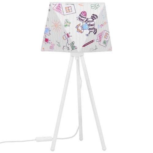 Lampka Nocna z Abażurem w Dziecięce Wzory