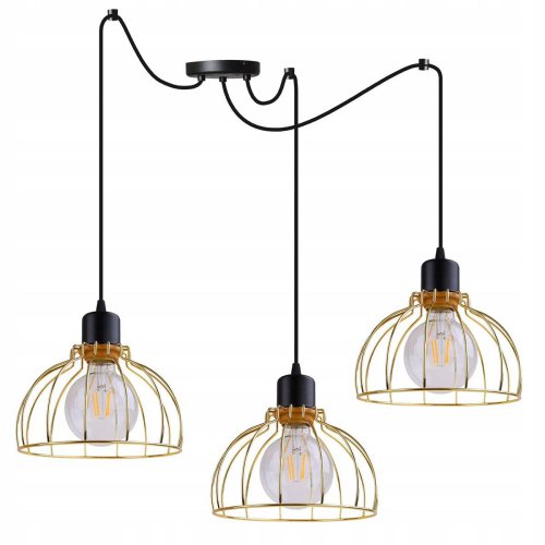 Lampa Regulowana Wisząca w Stylu Loft z Metalu