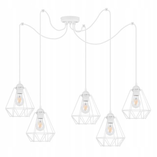 Industrialna Lampa Wisząca typu Pająk Metalowa