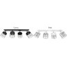 Elegancka lampa z metalowymi kloszami w stylu loft Elegancka lampa z metalowymi kloszami w stylu loft