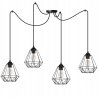 Industrialna Lampa Wisząca typu Pająk Metalowa Industrialna Lampa Wisząca typu Pająk Metalowa