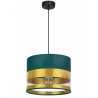 Elegancka lampa wisząca zwis ze złotym abażurem Elegancka lampa wisząca zwis ze złotym abażurem