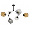 Lampa dna 6-płomienna z kolorowymi kloszami