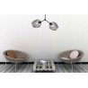 Lampa sufitowa w stylu loft w eleganckim pomieszczeniu