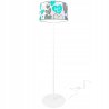 Ciekawa białą lampa podłogowa do salonu Ciekawa białą lampa podłogowa do salonu