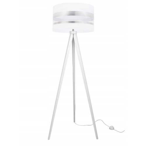 Stojąca Nowoczesna Lampa na Trójnogu z Abażurem