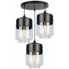 Elegancka lampa wisząca ze szklanymi kloszami Elegancka lampa wisząca ze szklanymi kloszami