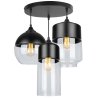 Potrójna lampa wisząca z plafonem Potrójna lampa wisząca z plafonem