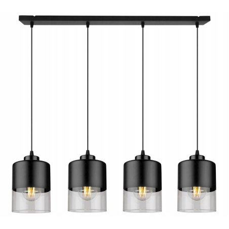 Elegancka lampa wisząca z 4 plomieniami