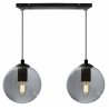 Lampa wisząca dwupłomienna ze szklanymi kulami Lampa wisząca dwupłomienna ze szklanymi kulami