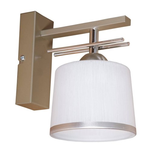 Kinkiet z Chromowanymi Elementami Szklany Klosz