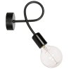 Nowoczesna lampa ścienna kinkiet czarna Loft Nowoczesna lampa ścienna kinkiet czarna Loft