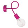 Różowa lampa kinkiet Edison