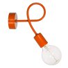 Pomarańczowa lampa kinkiet Loft