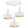 Lampa wisząca z regulowanymi kloszami 3-płomienna
