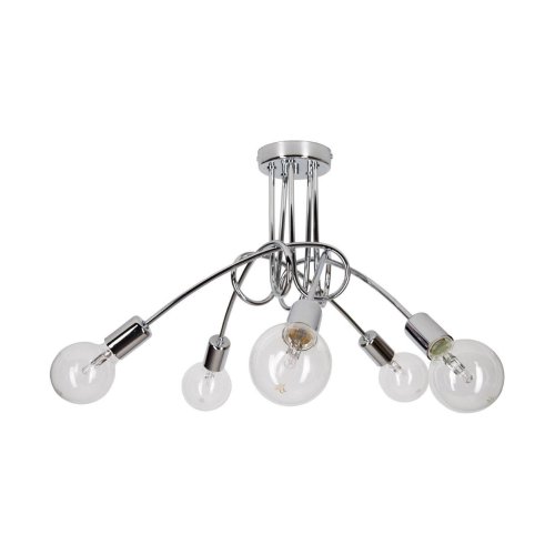 Lampa Wisząca Industrialna Edison Chrom