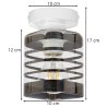 Stylowa lampa wisząca sufitowa HELIX Stylowa lampa wisząca sufitowa HELIX