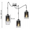 Nowoczesna Loftowa Lampa Wisząca z Regulacją Nowoczesna Loftowa Lampa Wisząca z Regulacją