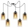 Nowoczesna Loftowa Lampa Wisząca ze Szklanymi Kloszami Nowoczesna Loftowa Lampa Wisząca ze Szklanymi Kloszami