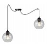 Lampa wisząca szklane kule z bezbarwnymi kloszami Lampa wisząca szklane kule z bezbarwnymi kloszami