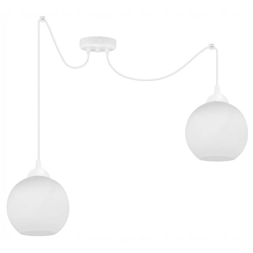 Regulowana Nowoczesna Lampa Wisząca z Kulistym Kloszem