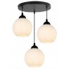 Lampa wisząca z mlecznymi kloszami
