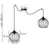 Nowoczesna Industrialna Metalowa Lampa Wisząca typu Koszyk Nowoczesna Industrialna Metalowa Lampa Wisząca typu Koszyk