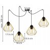 Nowoczesna Industrialna Metalowa Lampa Wisząca typu Koszyk Nowoczesna Industrialna Metalowa Lampa Wisząca typu Koszyk