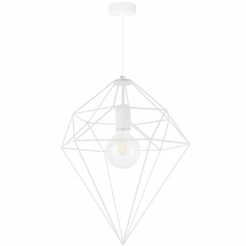 Lampa Wisząca Loft z Kloszem z Metalu